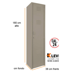 LOCKER 1 PUERTA SERIE A ARENA