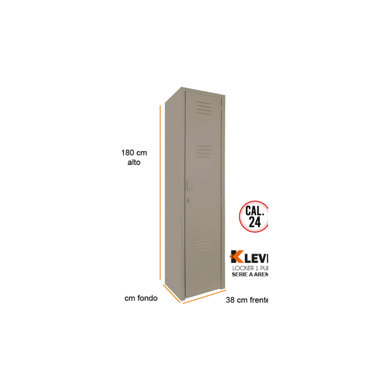 LOCKER 1 PUERTA SERIE A ARENA