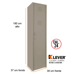 LOCKER 1 PUERTA SERIE A ARENA