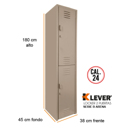LOCKER 2 PUERTAS SERIE B ARENA