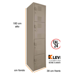 LOCKER 4 PUERTAS SERIE A ARENA