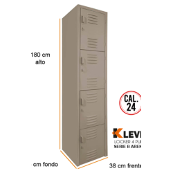 LOCKER 4 PUERTAS SERIE B ARENA