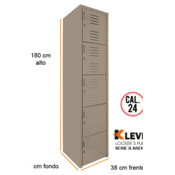 LOCKER 5 PUERTAS SERIE B ARENA