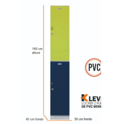LOCKER PVC 2 PUERTAS SERIE A