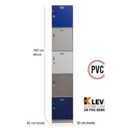 LOCKER PVC 5 PUERTAS SERIE A