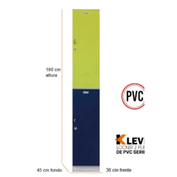 LOCKER PVC 2 PUERTAS SERIE B