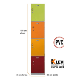 LOCKER PVC 4 PUERTAS SERIE B