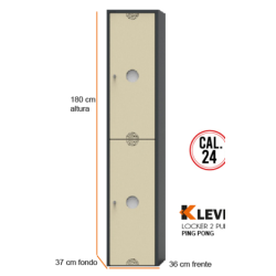 LOCKER PING PONG 2 PUERTAS
