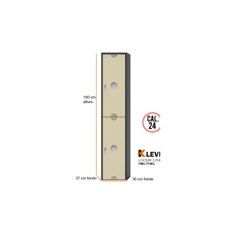 LOCKER PING PONG 2 PUERTAS