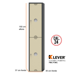 LOCKER PING PONG 2 PUERTAS