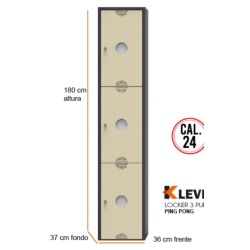 LOCKER PING PONG 3 PUERTAS