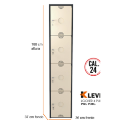 LOCKER PING PONG 4 PUERTAS