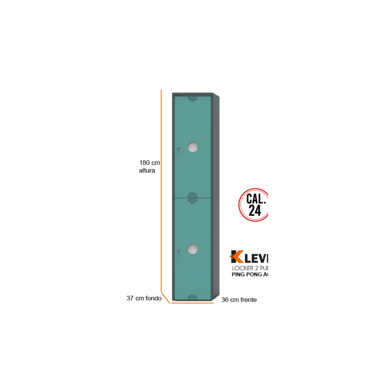 LOCKER PING PONG 2 PUERTAS AQ