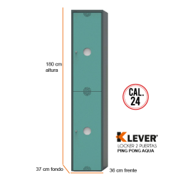LOCKER PING PONG 2 PUERTAS AQ