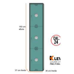 LOCKER PING PONG 3 PUERTAS AQ