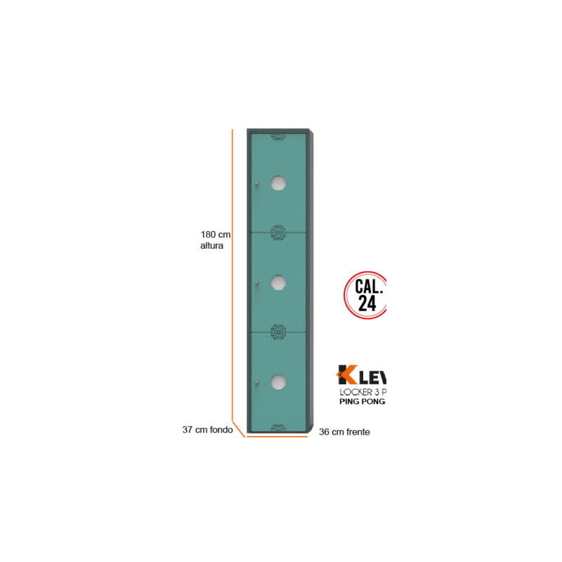 LOCKER PING PONG 3 PUERTAS AQ