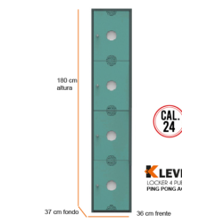 LOCKER PING PONG 4 PUERTAS AQ