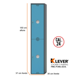 LOCKER PING PONG 2 PUERTAS AZ