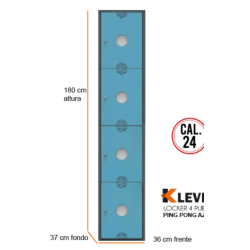 LOCKER PING PONG 4 PUERTAS AZ