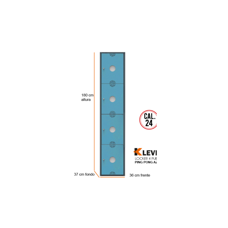 LOCKER PING PONG 4 PUERTAS AZ