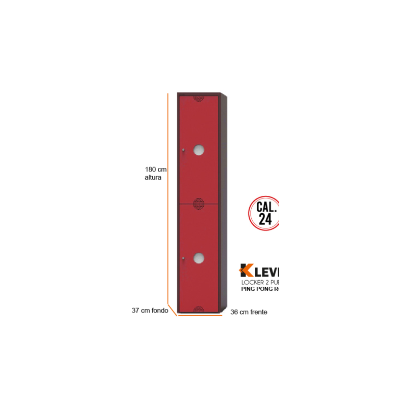 LOCKER PING PONG 2 PUERTAS RO