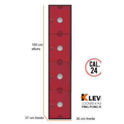 LOCKER PING PONG 4 PUERTAS RO