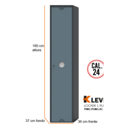 LOCKER PING PONG 1 PUERTA AC