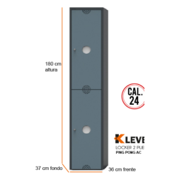 LOCKER PING PONG 2 PUERTAS AC