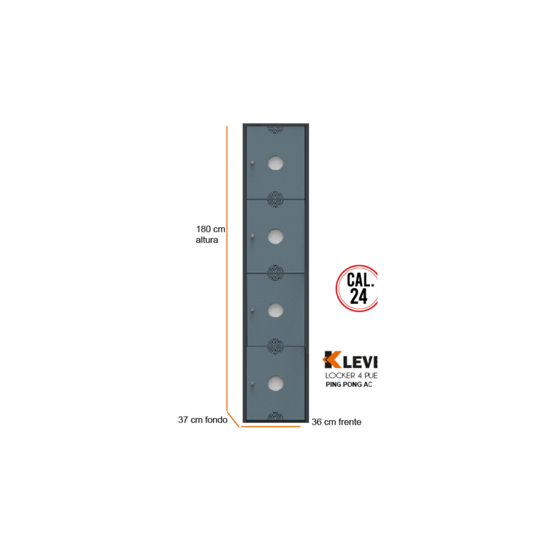 LOCKER PING PONG 4 PUERTAS AC