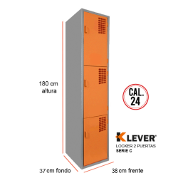 LOCKER 3 PUERTAS SERIE C