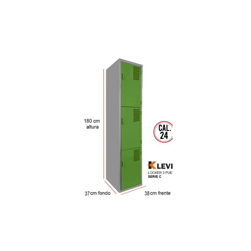 LOCKER 3 PUERTAS SERIE C