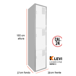 LOCKER 3 PUERTAS SERIE C