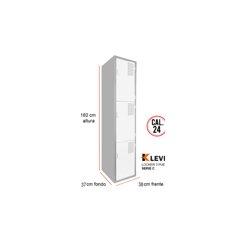 LOCKER 3 PUERTAS SERIE C