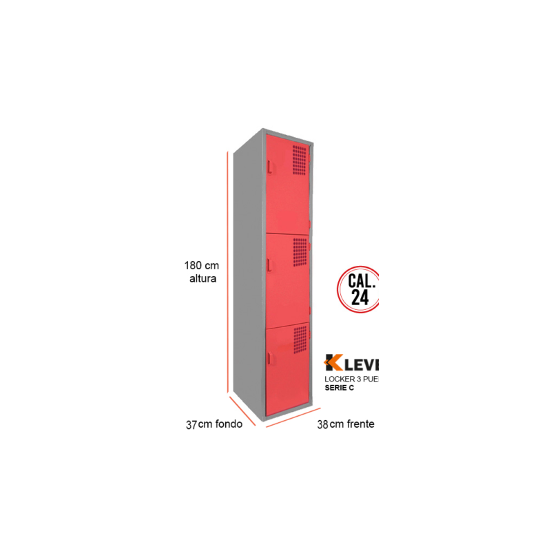LOCKER 3 PUERTAS SERIE C