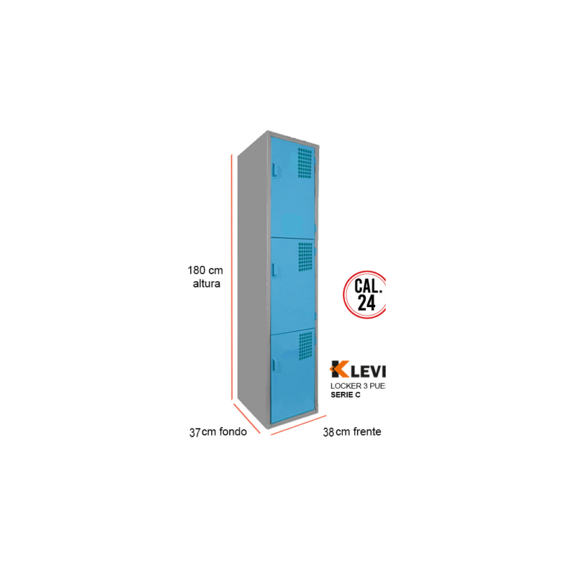 LOCKER 3 PUERTAS SERIE C