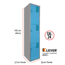 LOCKER 3 PUERTAS SERIE C