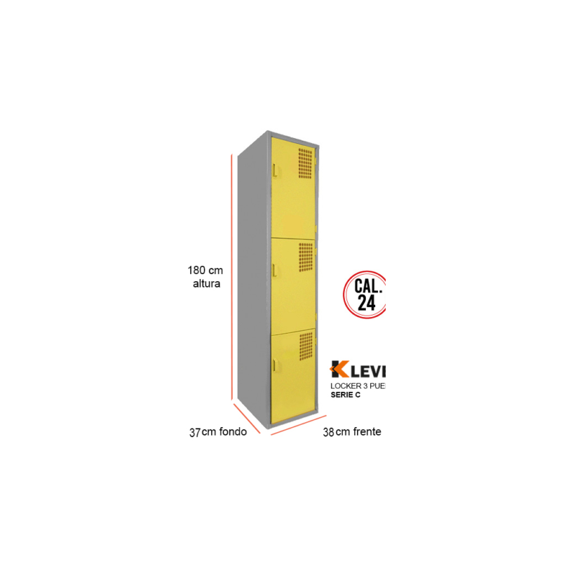 LOCKER 3 PUERTAS SERIE C