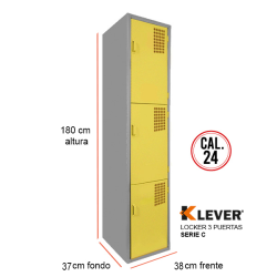 LOCKER 3 PUERTAS SERIE C