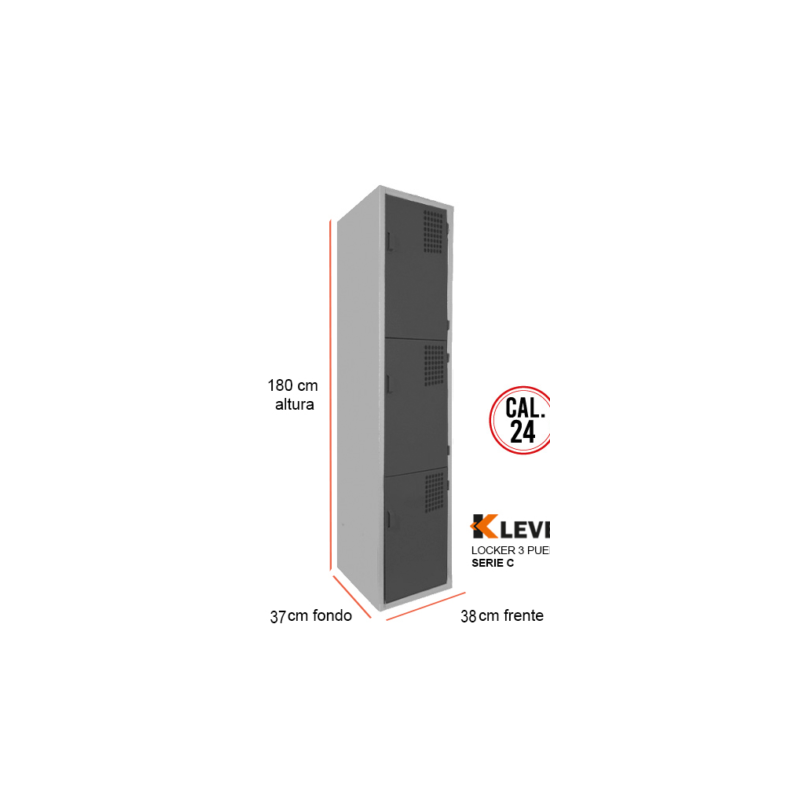 LOCKER 3 PUERTAS SERIE C