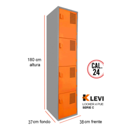 LOCKER 4 PUERTAS SERIE C