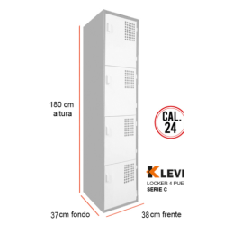 LOCKER 4 PUERTAS SERIE C