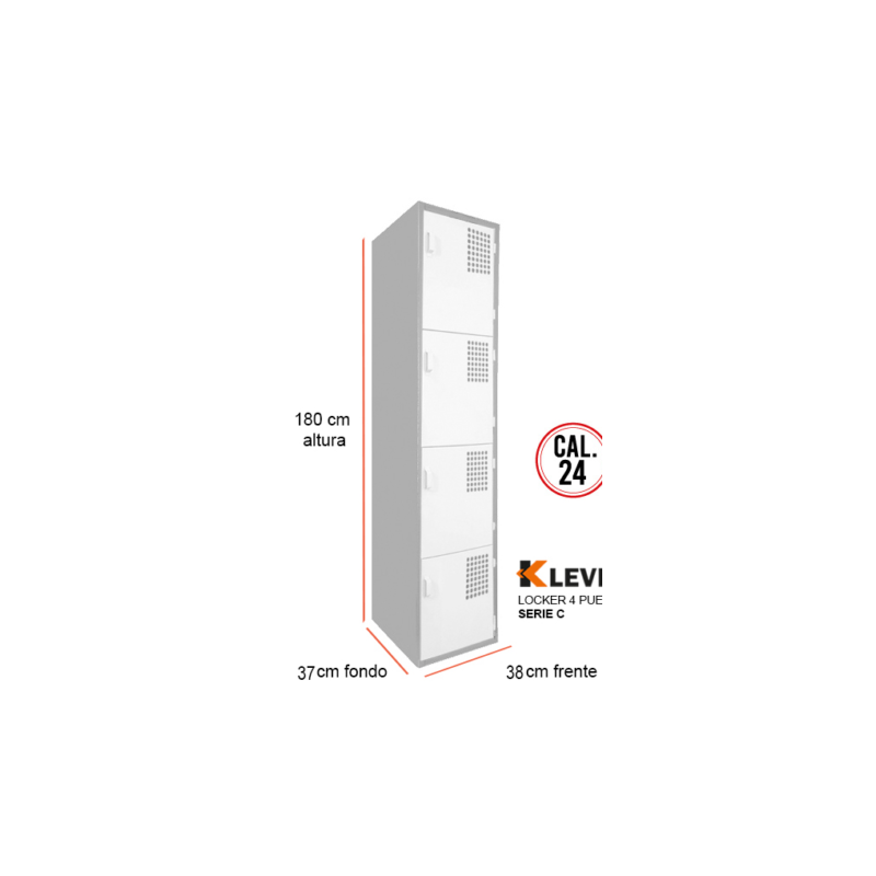 LOCKER 4 PUERTAS SERIE C