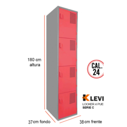 LOCKER 4 PUERTAS SERIE C