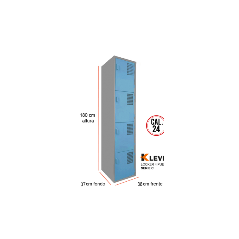 LOCKER 4 PUERTAS SERIE C
