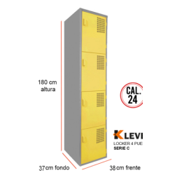 LOCKER 4 PUERTAS SERIE C