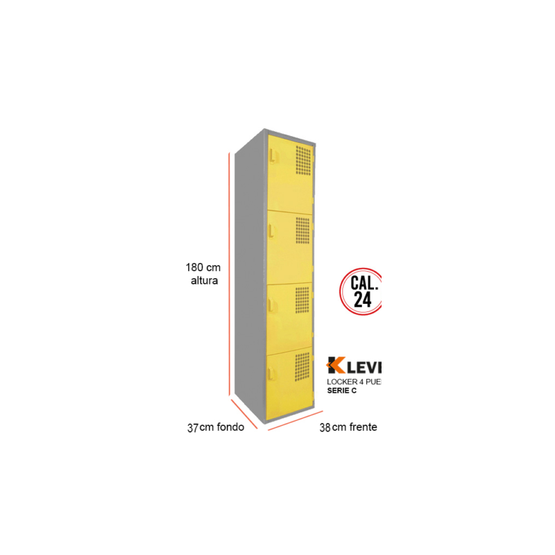 LOCKER 4 PUERTAS SERIE C