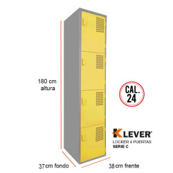 LOCKER 4 PUERTAS SERIE C