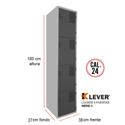 LOCKER 4 PUERTAS SERIE C