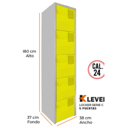LOCKER 5 PUERTAS SERIE C