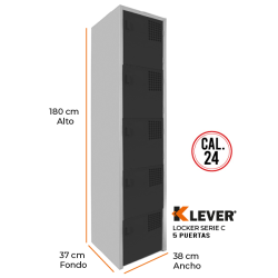 LOCKER 5 PUERTAS SERIE C
